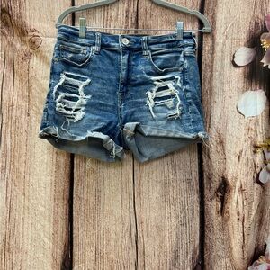 Distressed Denim Shorts
